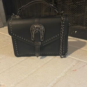 Black Studded Handbag